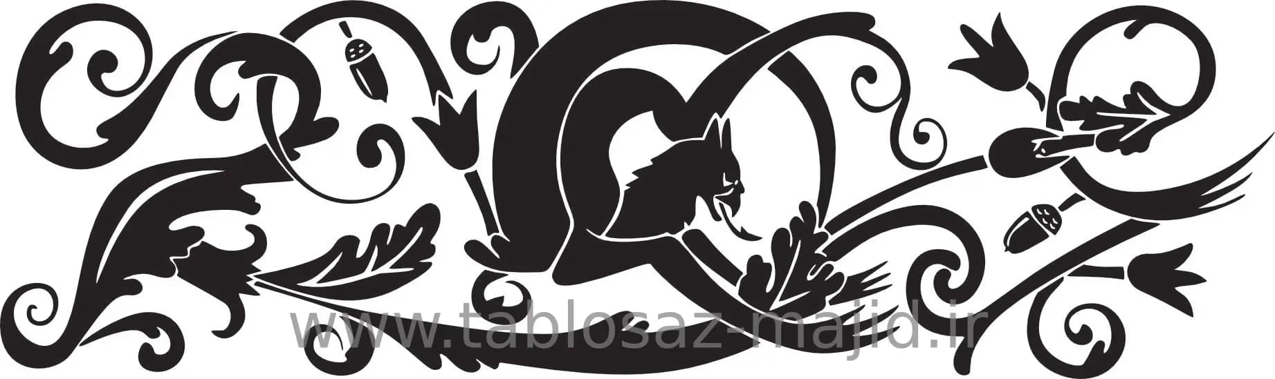 وکتور دکور طرح گل و گیاه