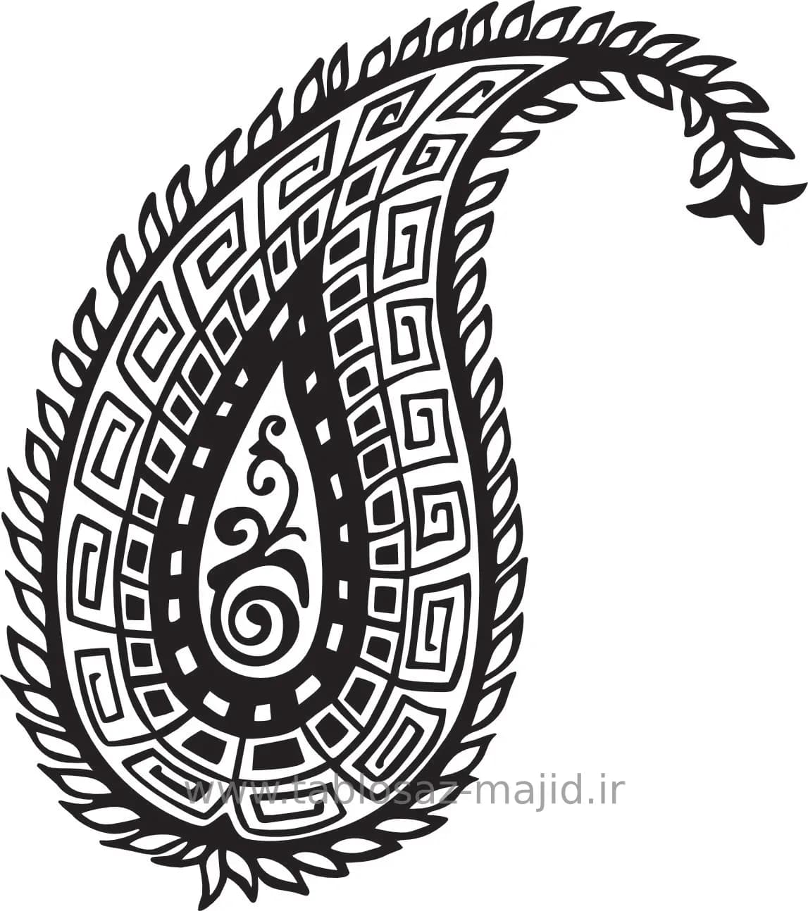 وکتور دکور طرح گل و گیاه