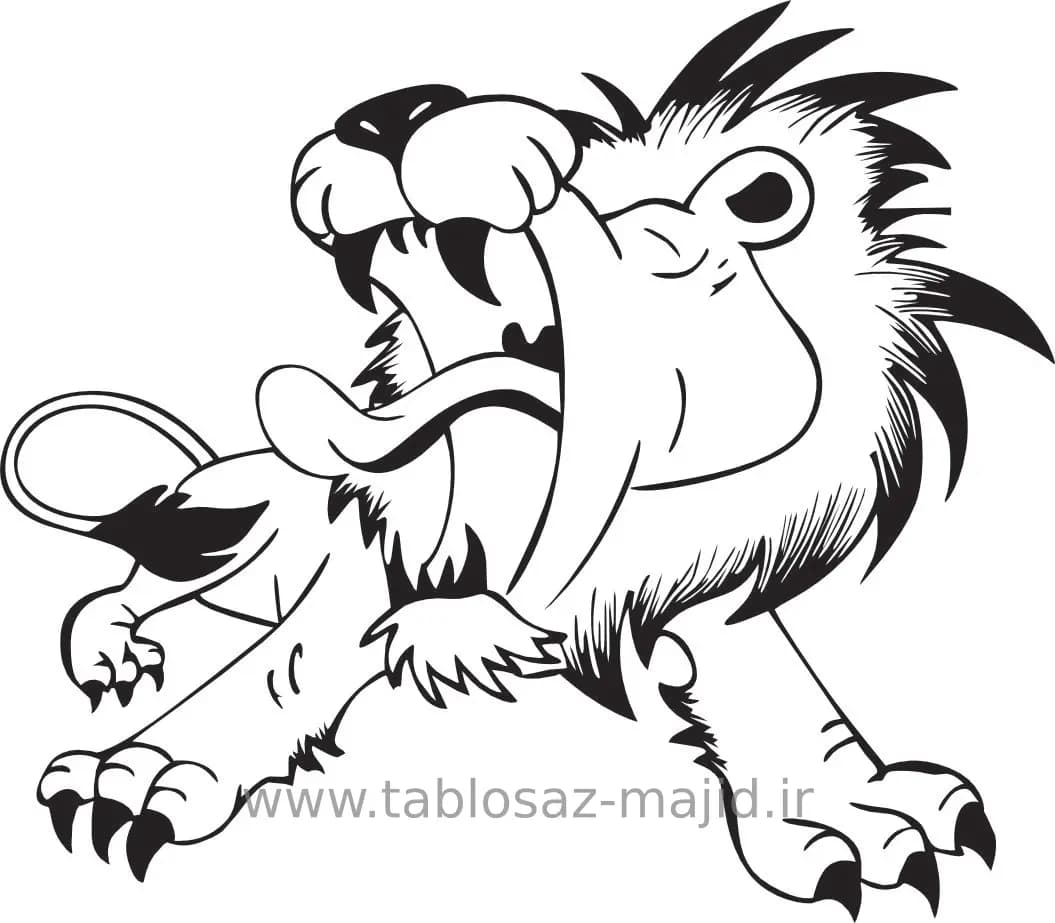 وکتور دکور طرح حیوانات