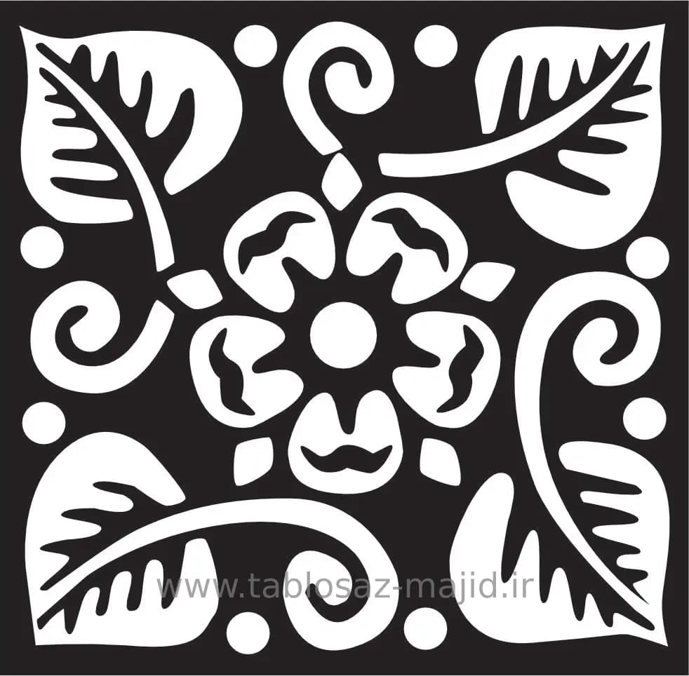 وکتور دکور با کادر مربعی