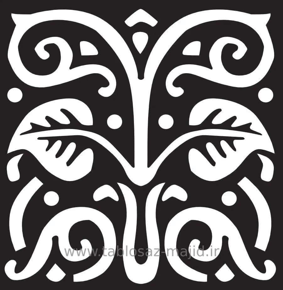 وکتور دکور با کادر مربعی