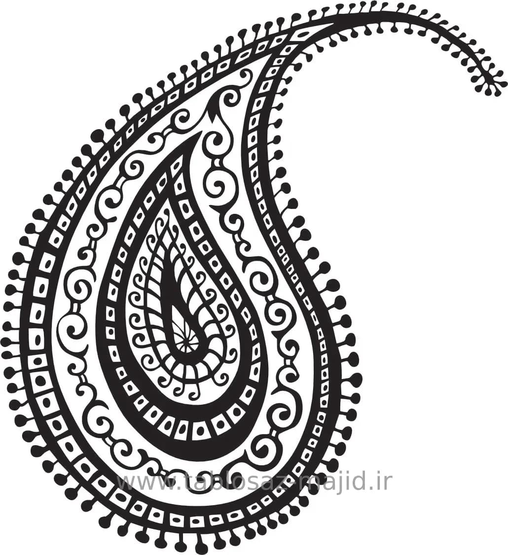 وکتور دکور طرح گل و گیاه