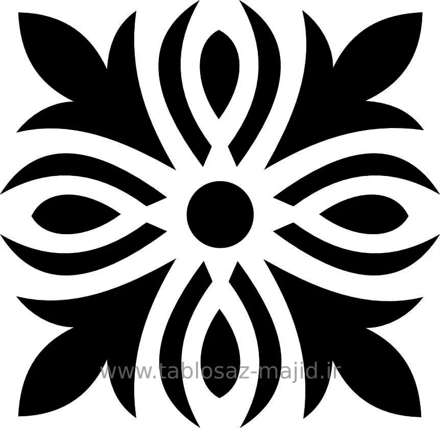 وکتور دکور با کادر مربعی