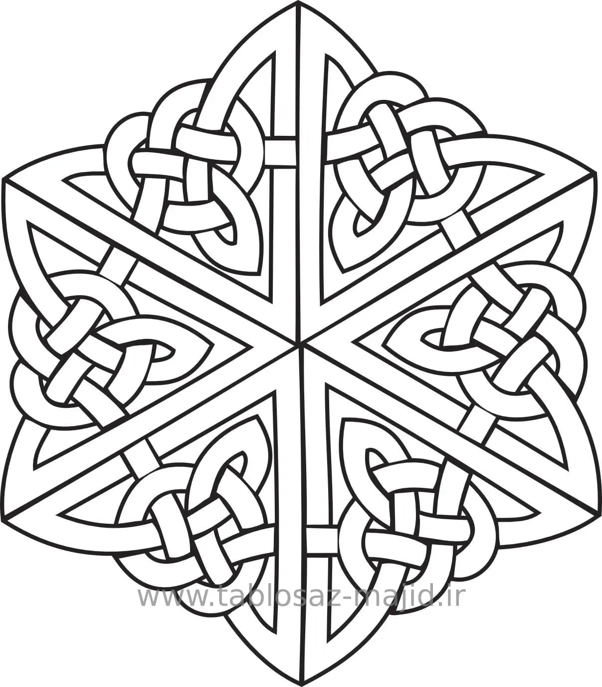 وکتور دکور با کادر مربعی