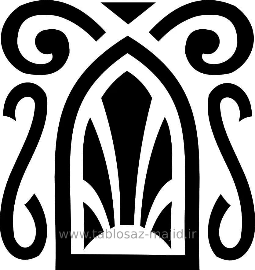 وکتور دکور با کادر مربعی