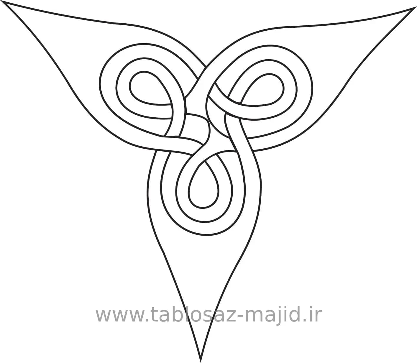 وکتور دکور با کادر مربعی