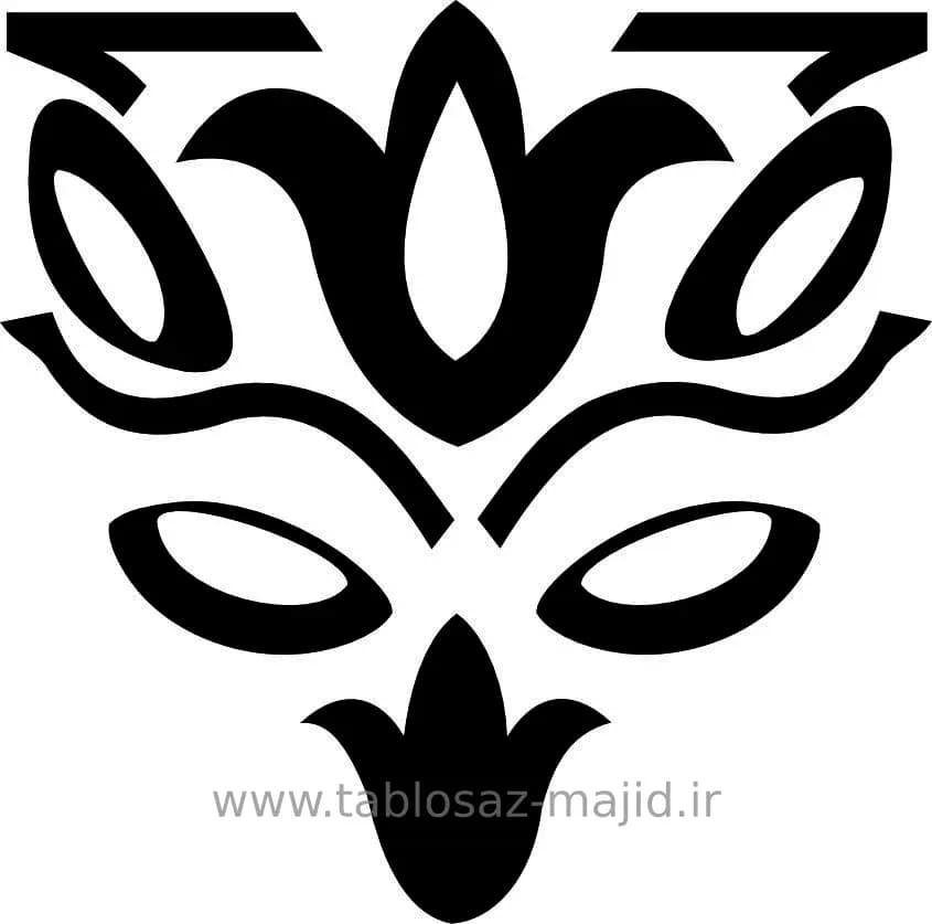 وکتور دکور با کادر مربعی