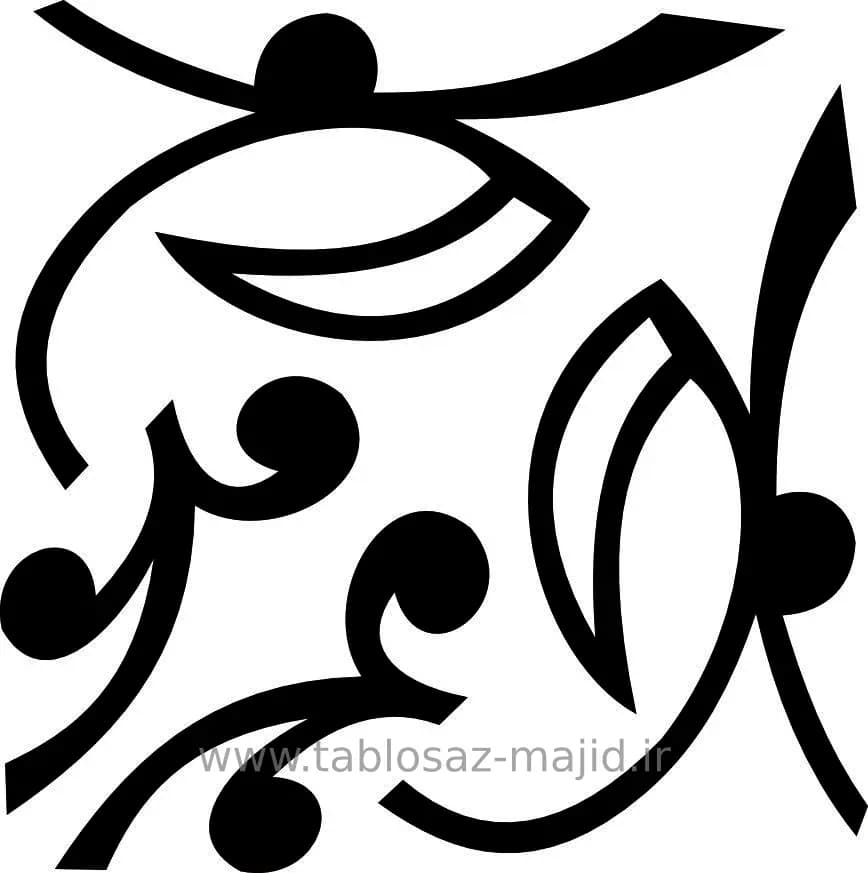 وکتور دکور با کادر مربعی