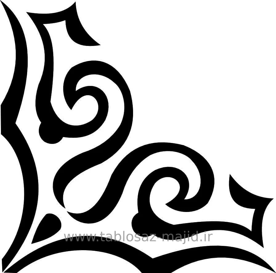 وکتور دکور با کادر مربعی