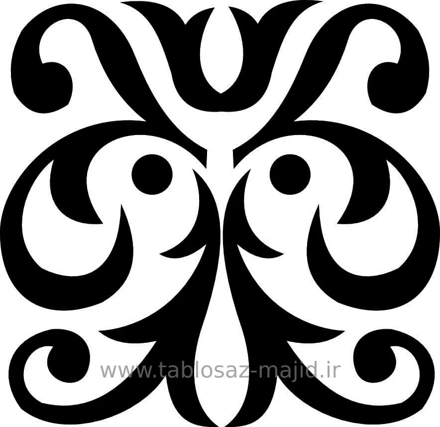 وکتور دکور با کادر مربعی