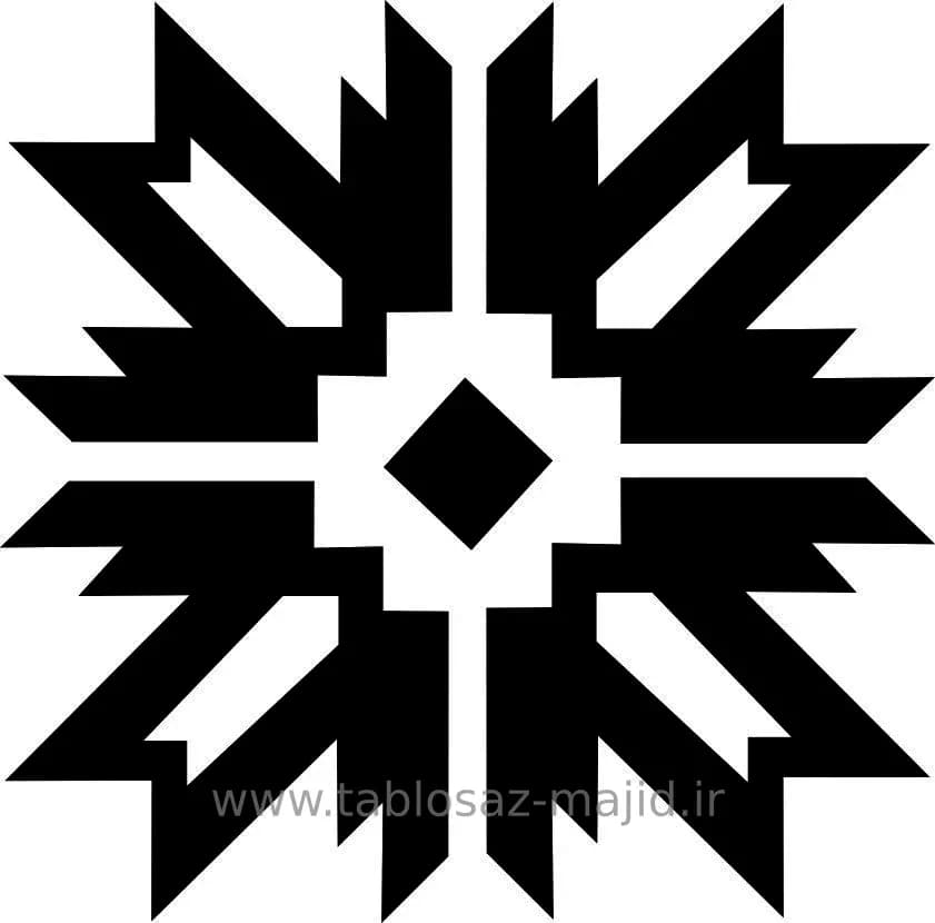 وکتور دکور با کادر مربعی