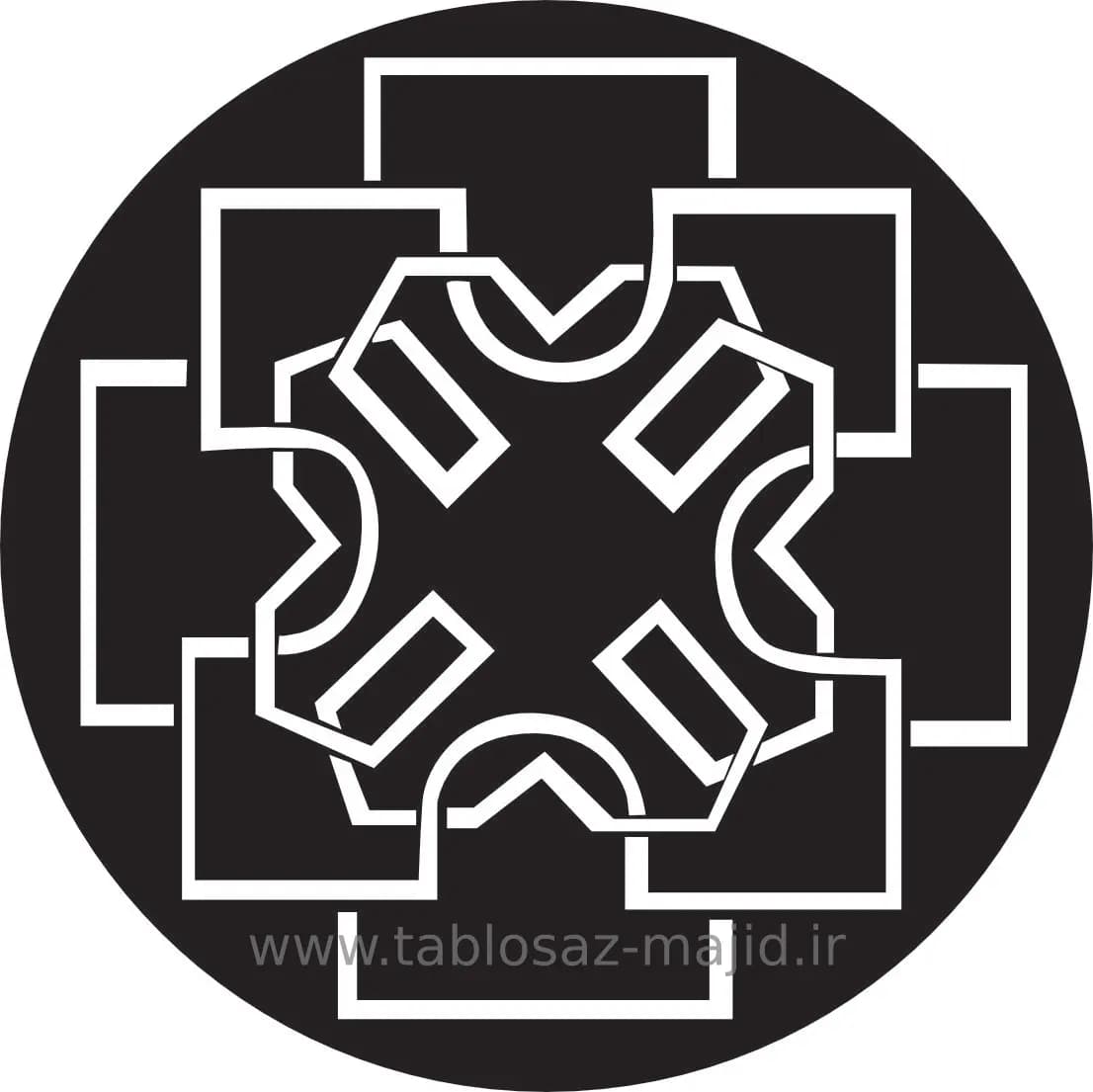 وکتور دکور با کادر دایره ای