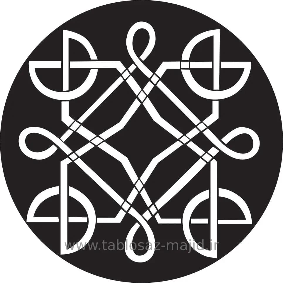 وکتور دکور با کادر دایره ای