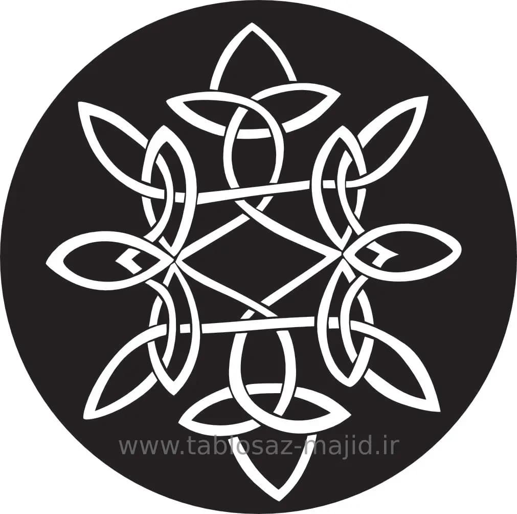 وکتور دکور با کادر دایره ای