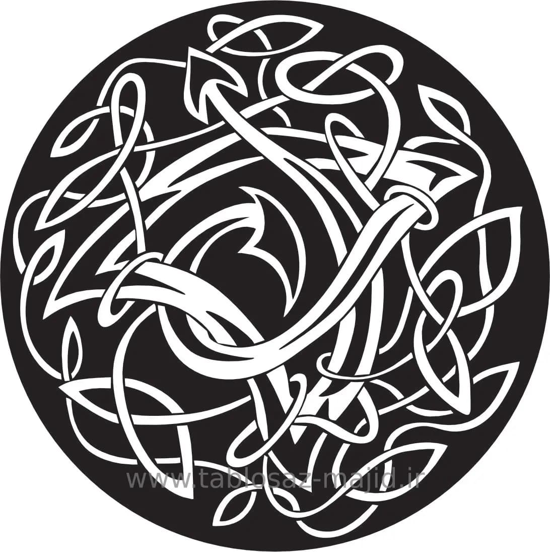 وکتور دکور با کادر دایره ای