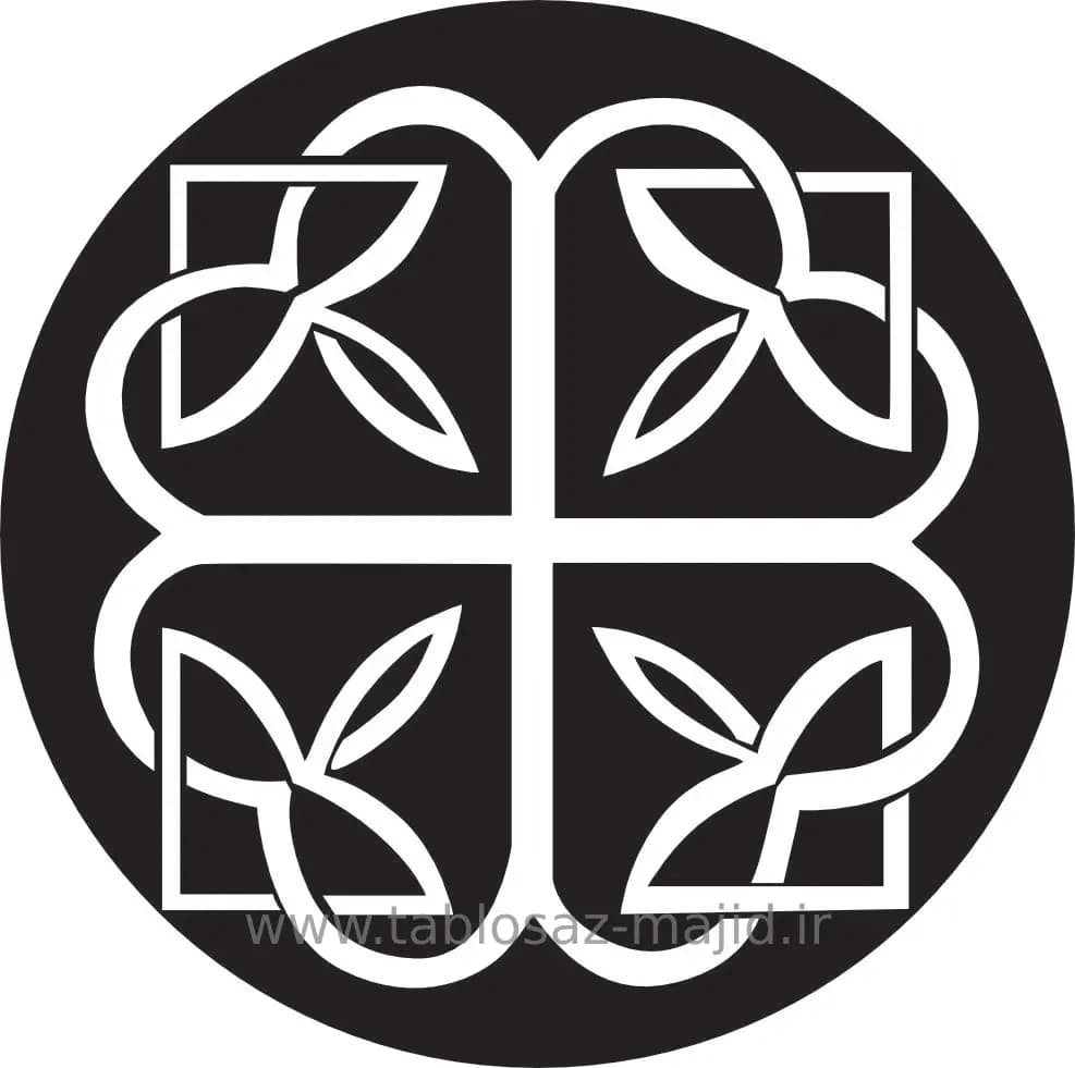 وکتور دکور با کادر دایره ای