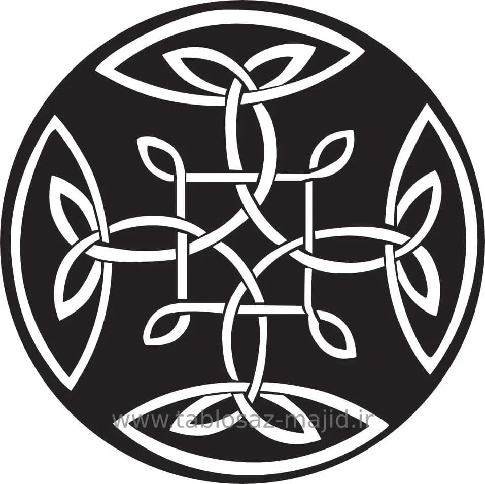 وکتور دکور با کادر دایره ای