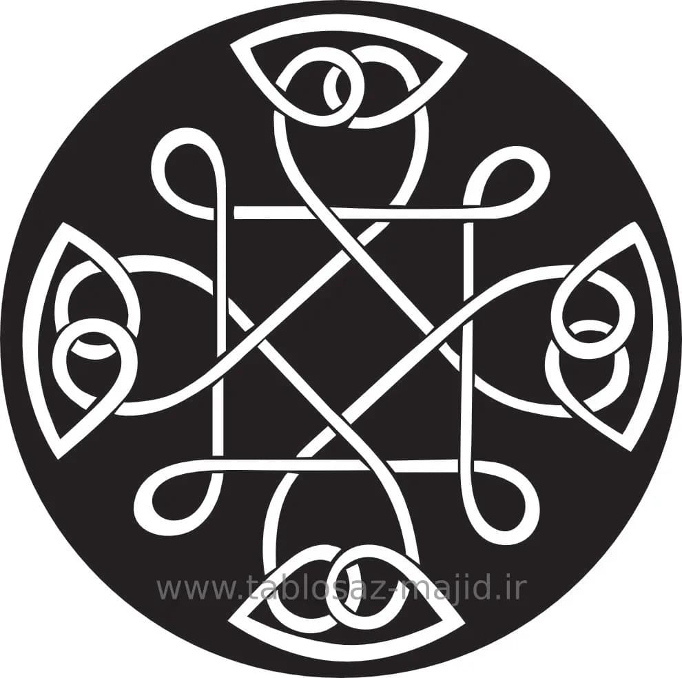 وکتور دکور با کادر دایره ای