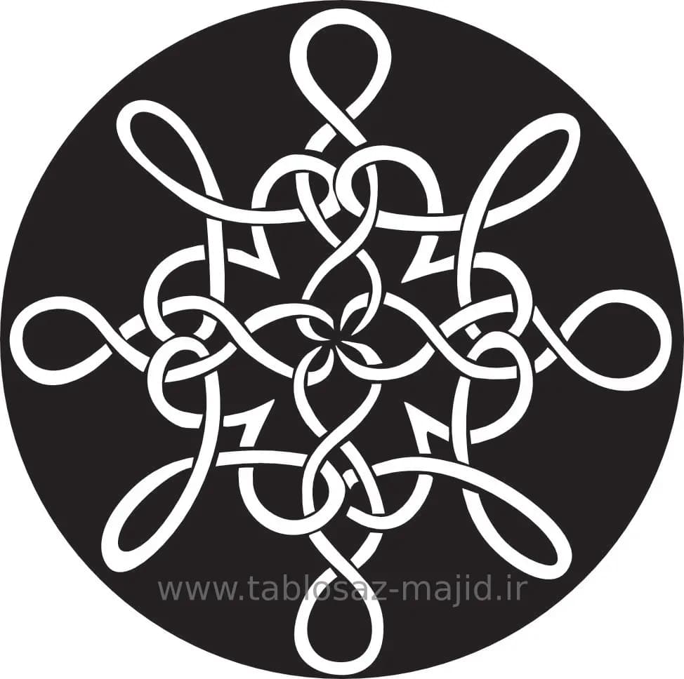 وکتور دکور با کادر دایره ای