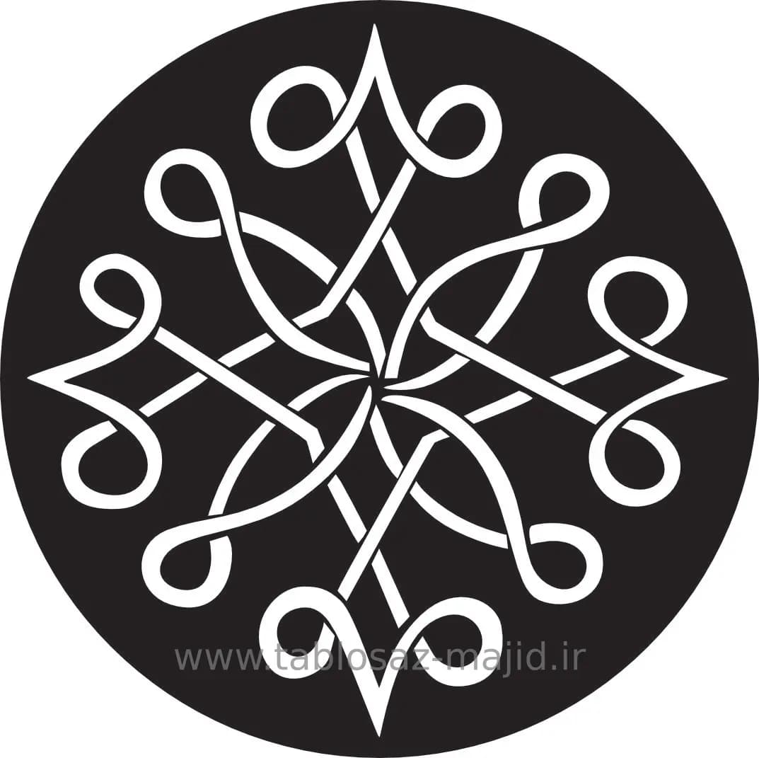 وکتور دکور با کادر دایره ای