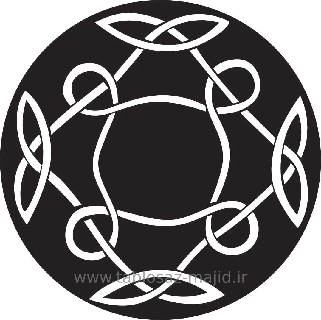 وکتور دکور با کادر دایره ای