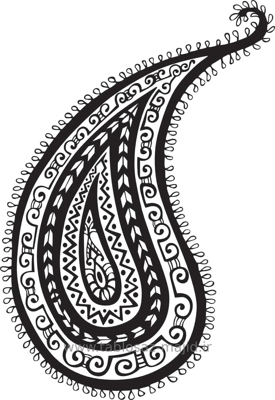 وکتور دکور طرح گل و گیاه