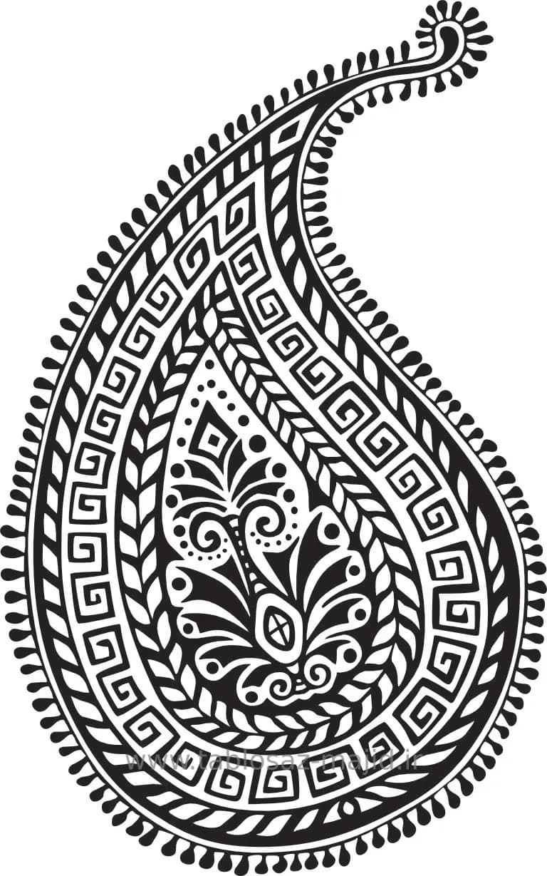 وکتور دکور طرح گل و گیاه