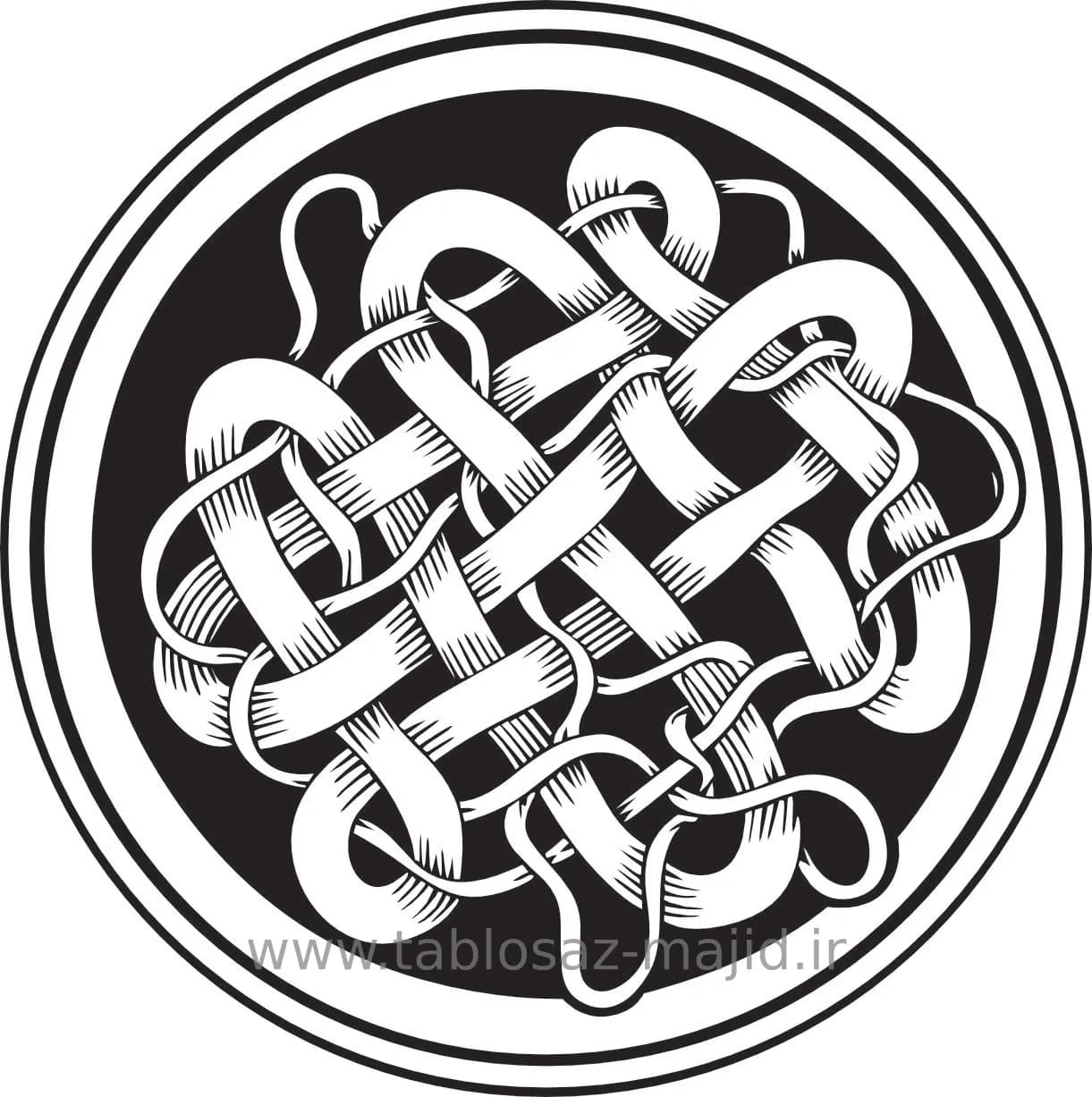 وکتور دکور با کادر دایره ای