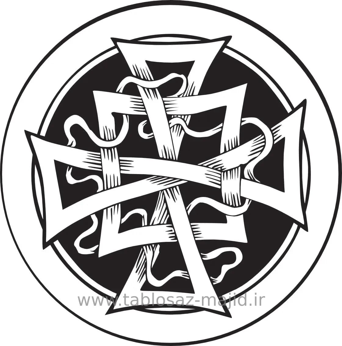 وکتور دکور با کادر دایره ای