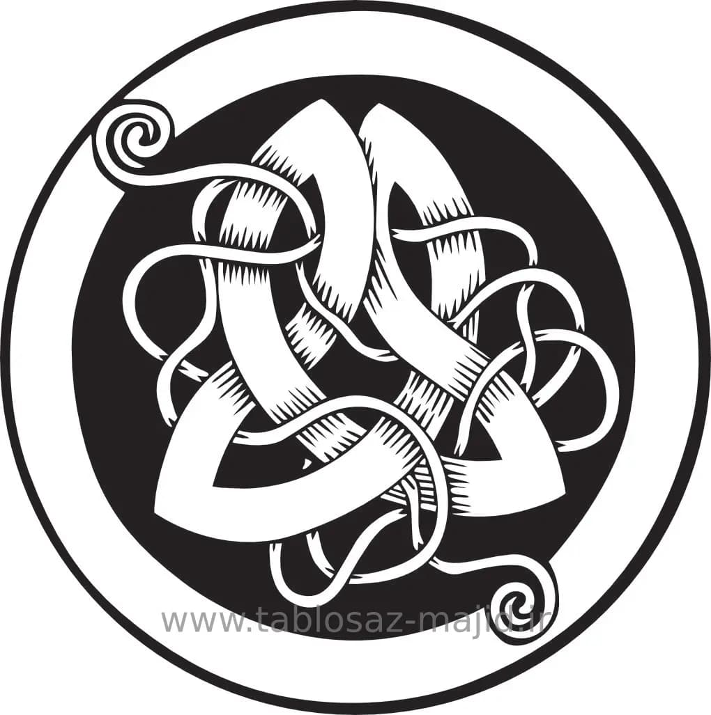 وکتور دکور با کادر دایره ای