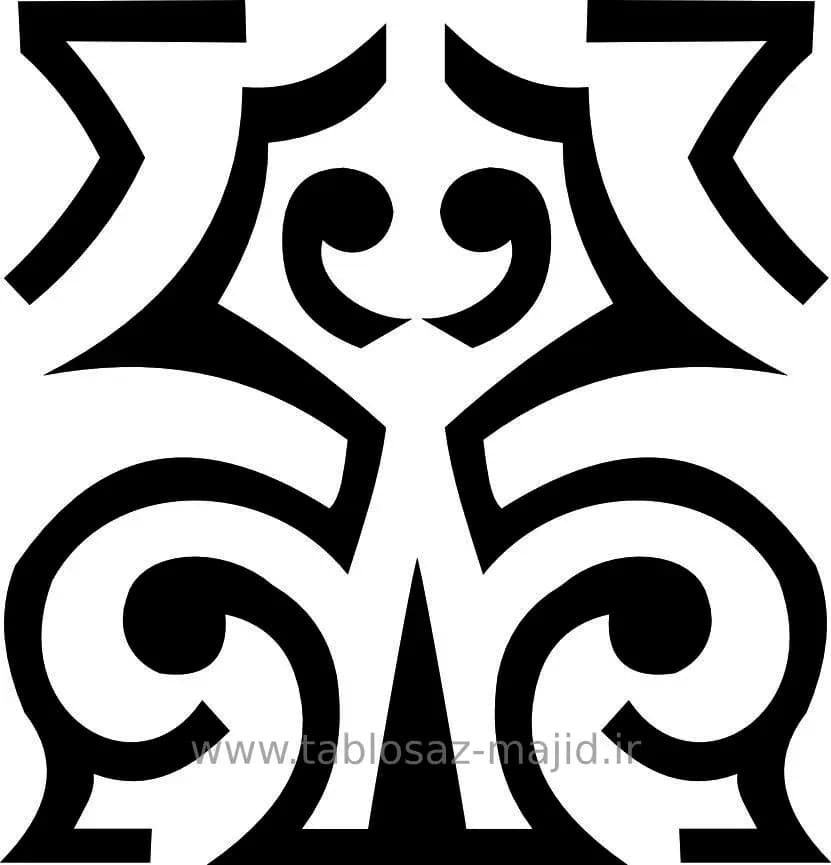 وکتور دکور با کادر مربعی