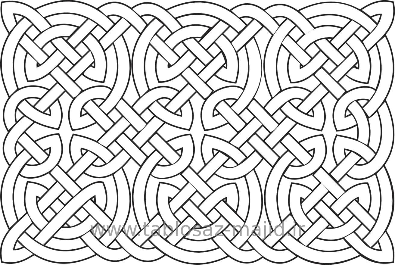 وکتور دکور با کادر مربعی