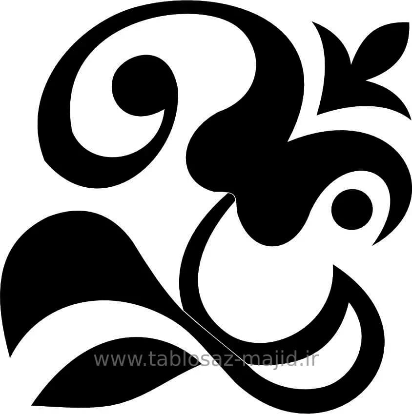 وکتور دکور با کادر مربعی