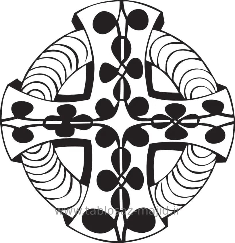 وکتور دکور با کادر دایره ای