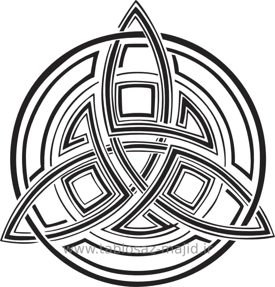 وکتور دکور با کادر دایره ای