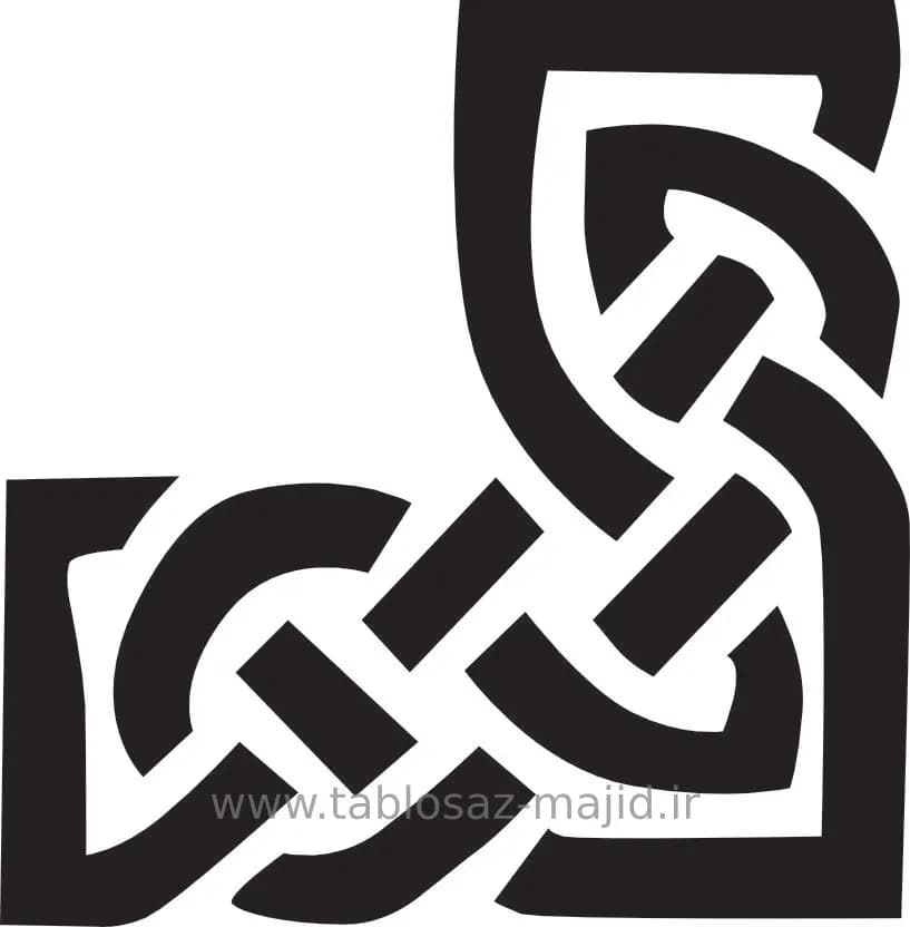 وکتور دکور با کادر مربعی