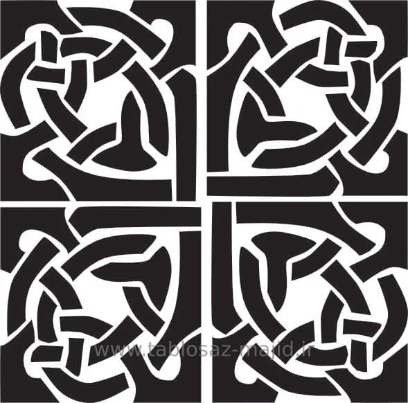 وکتور دکور با کادر مربعی