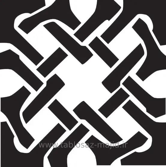 وکتور دکور با کادر مربعی