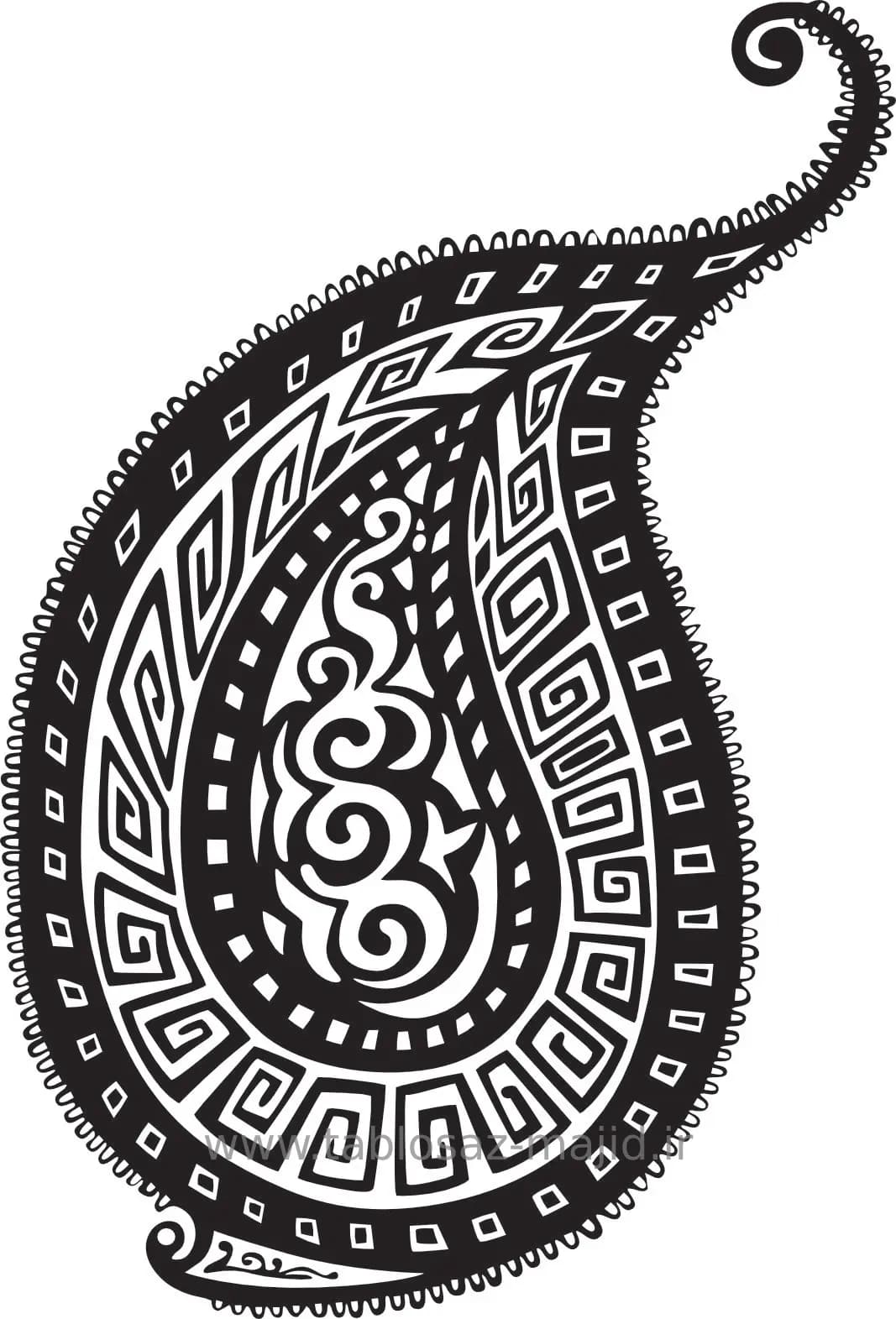 وکتور دکور طرح گل و گیاه