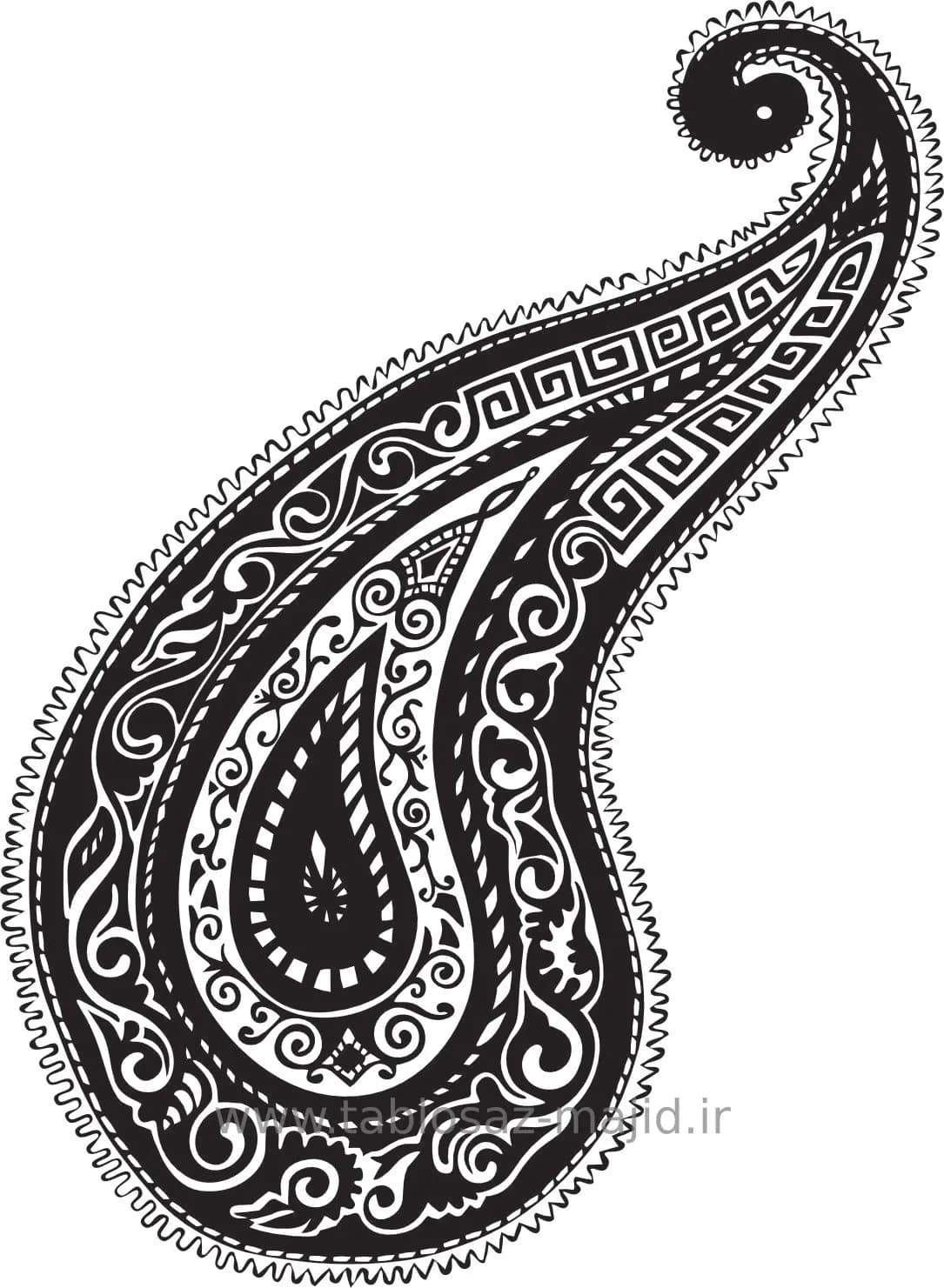 وکتور دکور طرح گل و گیاه